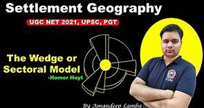 The Wedge Or Sectoral Model | Hoyt sector Model | Urban Morphology | Settlement Geography | NET