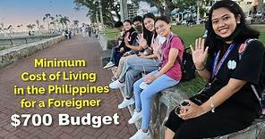 Minimum Cost of Living in the Philippines for a Foreigner