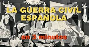 LA GUERRA CIVIL ESPAÑOLA (en 3 minutos)