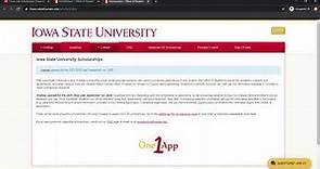 Scholarship Opportunities- Iowa State University