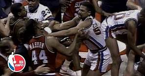 Charles Barkley brawls with Bill Laimbeer in epic 1990 Pistons vs. Sixers fight | ESPN Archives