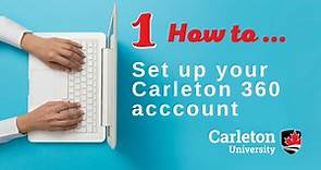 Part 1 - Undergraduate Application - Set up Carleton 360 profile (International) - Undergraduate Admissions