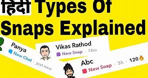Types of snaps explained|Types of snaps in Snapchat explained|Difference between red & purple snap