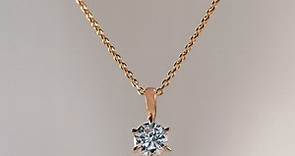 項鍊 Tiffany經典六爪 鑽石系列 14K材質 - 設計館 Frankness Jewelry 頸鏈 - Pinkoi