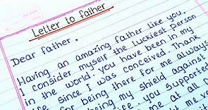 father’s day letter writing | emotional letter to father on father's day | letter to my father
