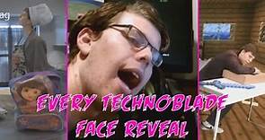 Everytime Technoblade did A Face Reveal