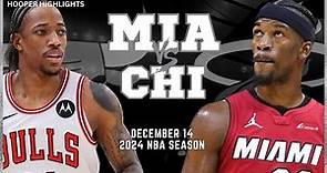 Chicago Bulls vs Miami Heat Full Game Highlights | Dec 14 | 2024 NBA Season