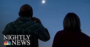 Eclipse Enthusiasts Celebrate In Madras, Oregon | NBC Nightly News