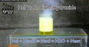 Sodium Hydroxide (NaoH) and Hydrochloric acid (HCL) reaction l Amazing Science Experiment