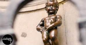 Manneken Pis - The Peeing Statue In The Centre Of Brussels