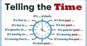 Telling the Time in English | How to Say the Time in English | What time is it?
