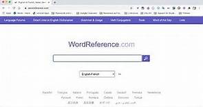 How to Use Wordreference - Short Tutorial