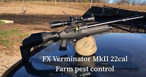 FX Verminator MkII 22 caliber farm pest control #fx #fxverminator #fxairguns #fxairrifles
