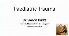 ER2023 Paediatric trauma - Simon Binks