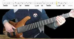 Chaka Khan - Ain't Nobody Bass Cover with Playalong Tabs in Video