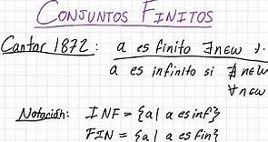 Teoría de los Conjuntos Finitos 1 - La Definición de Cantor