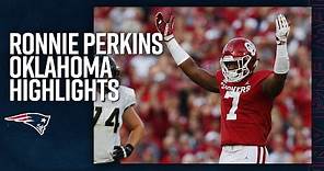 Ronnie Perkins College Highlights | DE, Oklahoma (New England Patriots)