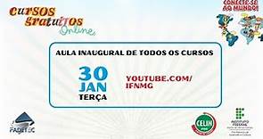 Aula inaugural dos cursos gratuitos e a distância do Curso de Línguas (Celin) IFNMG - 2024