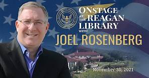 Onstage at the Reagan Library with Joel Rosenberg
