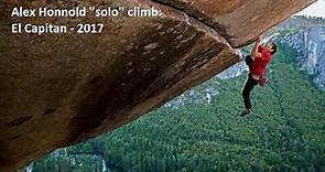 Honnold's solo climb - El Capitan - 2017