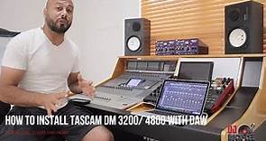 How To Install Tascam DM 3200 / DM 4800 To Your Daw (Studio One)Using Your Mixer As Control Surface