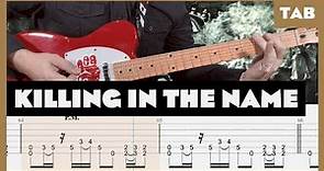 Rage Against the Machine - Killing in the Name - Guitar Tab | Drop D | Lesson | Cover |Tutorial