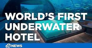 World's first underwater hotel opens in Maldives