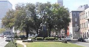 Jean-Baptiste Le Moyne de Bienville 1680-1767 monument New Orleans USA