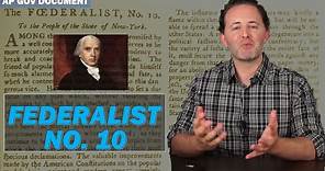 Federalist No. 10 AP Gov NEW!