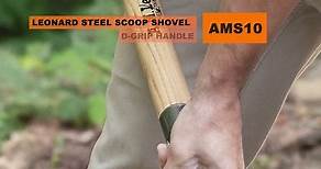 AMS10- A.M. Leonard Steel Scoop Shovel
