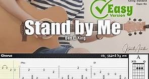 Stand By Me (Easy Version) - Ben E. King | Fingerstyle Guitar | TAB + Chords + Lyrics