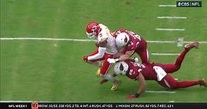 Dennis Gardeck delivers masterful 'Peanut Punch' to force Smith-Schuster fumble
