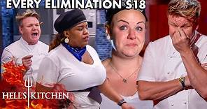 Tears, Tantrums and Tactics - Every Elimination from Season 18 | Hell's Kitchen
