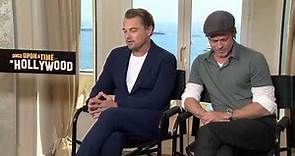 Brad Pitt y Leonardo DiCaprio entrevista Érase una vez en Hollywood subtítulos en español