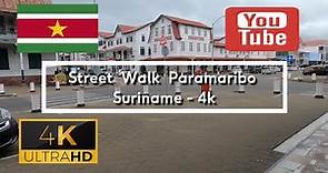 🇸🇷 Street Walk Paramaribo - Suriname - 4K