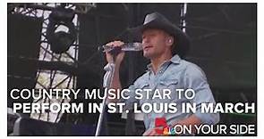 Tim McGraw to perform biggest hits at St. Louis concert