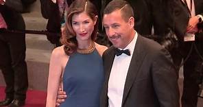 Adam Sandler and his wife Jackie Titone on the red carpet in Cannes
