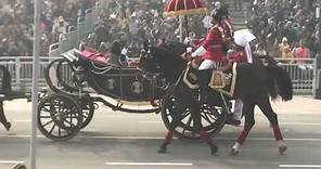 France PM Emmanuel Macron with his Wife Grand Entry on Republic Day Celebration