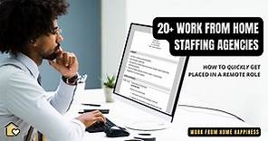 Work from Home Staffing Agencies