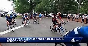 A check-in with former WYFF 4 anchor Geoff Hart as he and team prepare for Ride to End ALZ