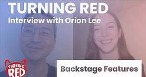 Turning Red Interview with Orion Lee | Backstage Features with Gracie Lowes