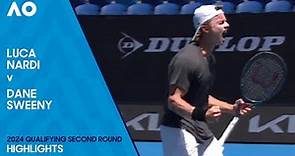Luca Nardi v Dane Sweeny Highlights | Australian Open 2024 Qualifying Second Round