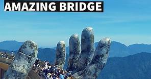 Golden Bridge on Ba Na Hills, Da Nang, Vietnam - Stunning Footage