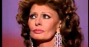 Sophia Loren receiving an Honorary Oscar