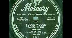 Patti Page - Boogie Woogie Santa Claus (Christmas -original 78 rpm)