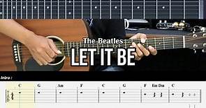Let It Be - The Beatles | EASY Guitar Tutorial TABS