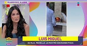 El lado culinario de Luis Miguel: Michelle Salas muestra video donde prepara una pizza | Sale el Sol