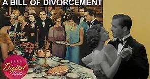 A Bill of Divorcement (1932) | HD | Drama | John Barrymore, Katharine Hepburn, Billie Burke