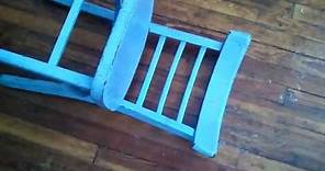 How to Pick Up a Blue Chair Off the Ground