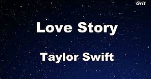 Love Story - Taylor Swift Karaoke【With Guide Melody】